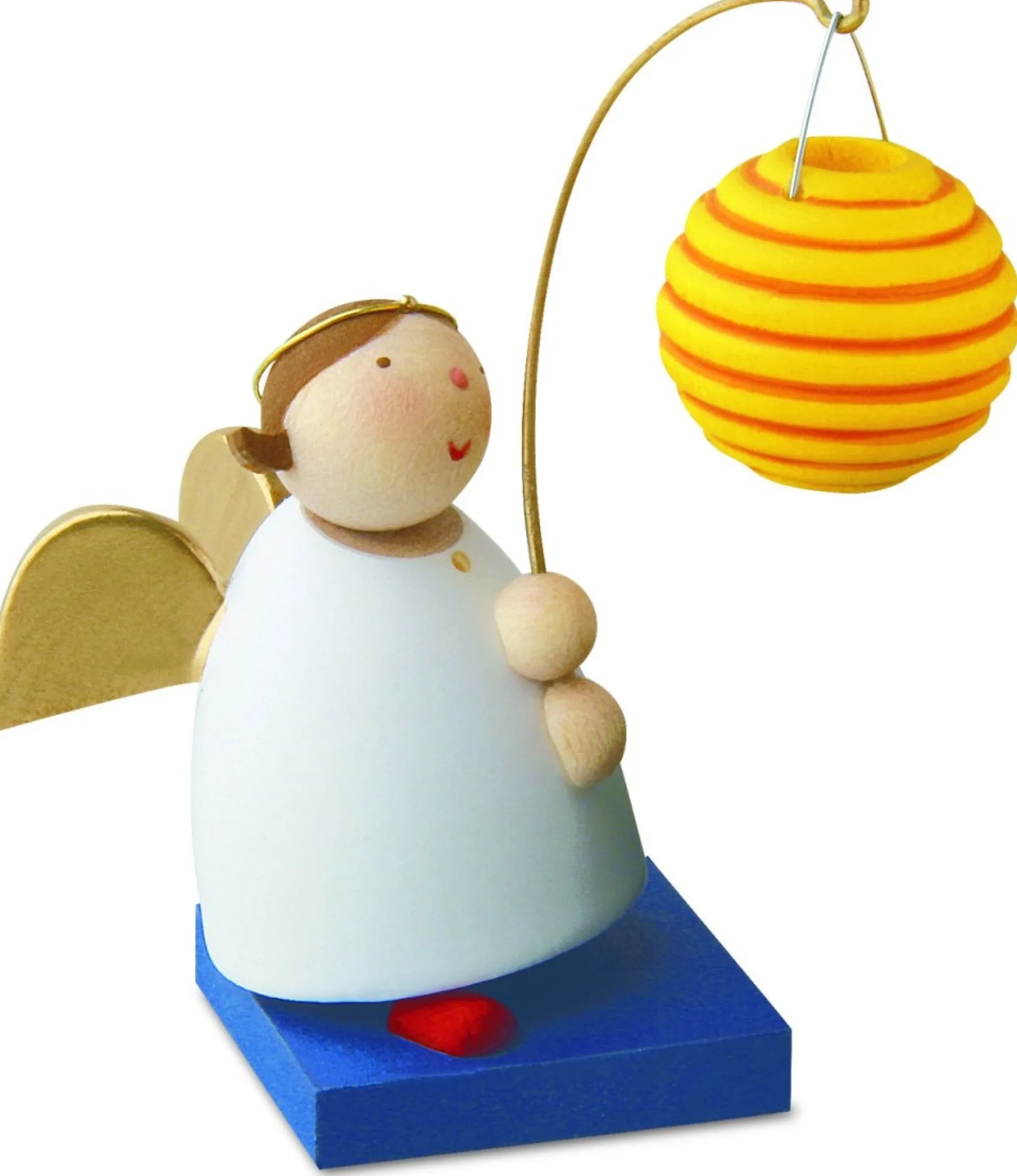Gunter Reichel Little Angel Figurine - Guardian Angel With Lantern (Round)| Guardian Angels