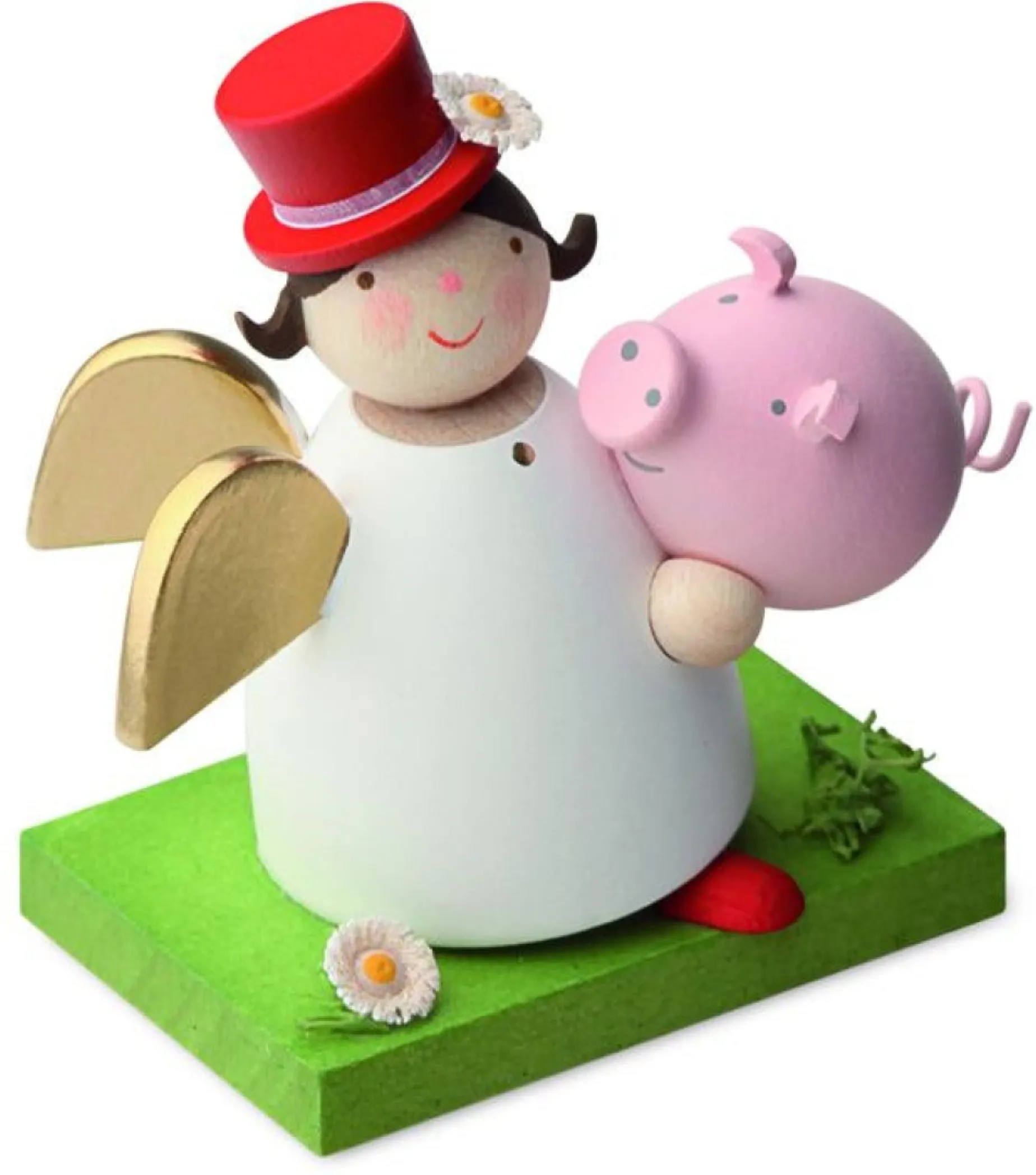 Gunter Reichel Little Angel Figurine - Guardian Angel With Piggy Bank| Guardian Angels