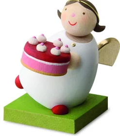 Gunter Reichel Little Angel Figurine - Guardian Angel With Cake| Guardian Angels