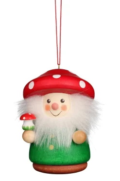 Christian Ulbricht Little Gnome Christmas Tree Decoration - Red Mushroom Man| All Tree Decorations