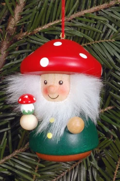 Christian Ulbricht Little Gnome Christmas Tree Decoration - Red Mushroom Man| All Tree Decorations