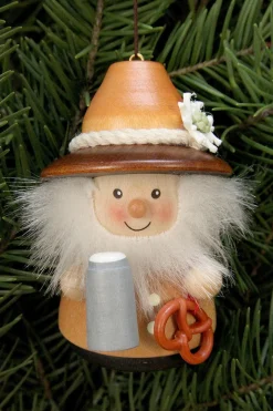 Christian Ulbricht Little Gnome Christmas Tree Decoration - Bavarian (Natural)| All Tree Decorations