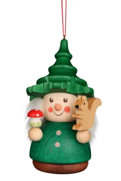 Christian Ulbricht Little Gnome Christmas Tree Decoration - Forest Dwarf (Green)| All Tree Decorations