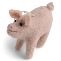 En Gry & Sif Lucky Pig (Friendly) - Hanging Decoration| Felt Christmas Tree Decorations