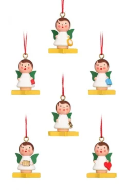 Christian Ulbricht Mini Angel - Floating On A Colourful Star - Christmas Tree Decoration| All Tree Decorations
