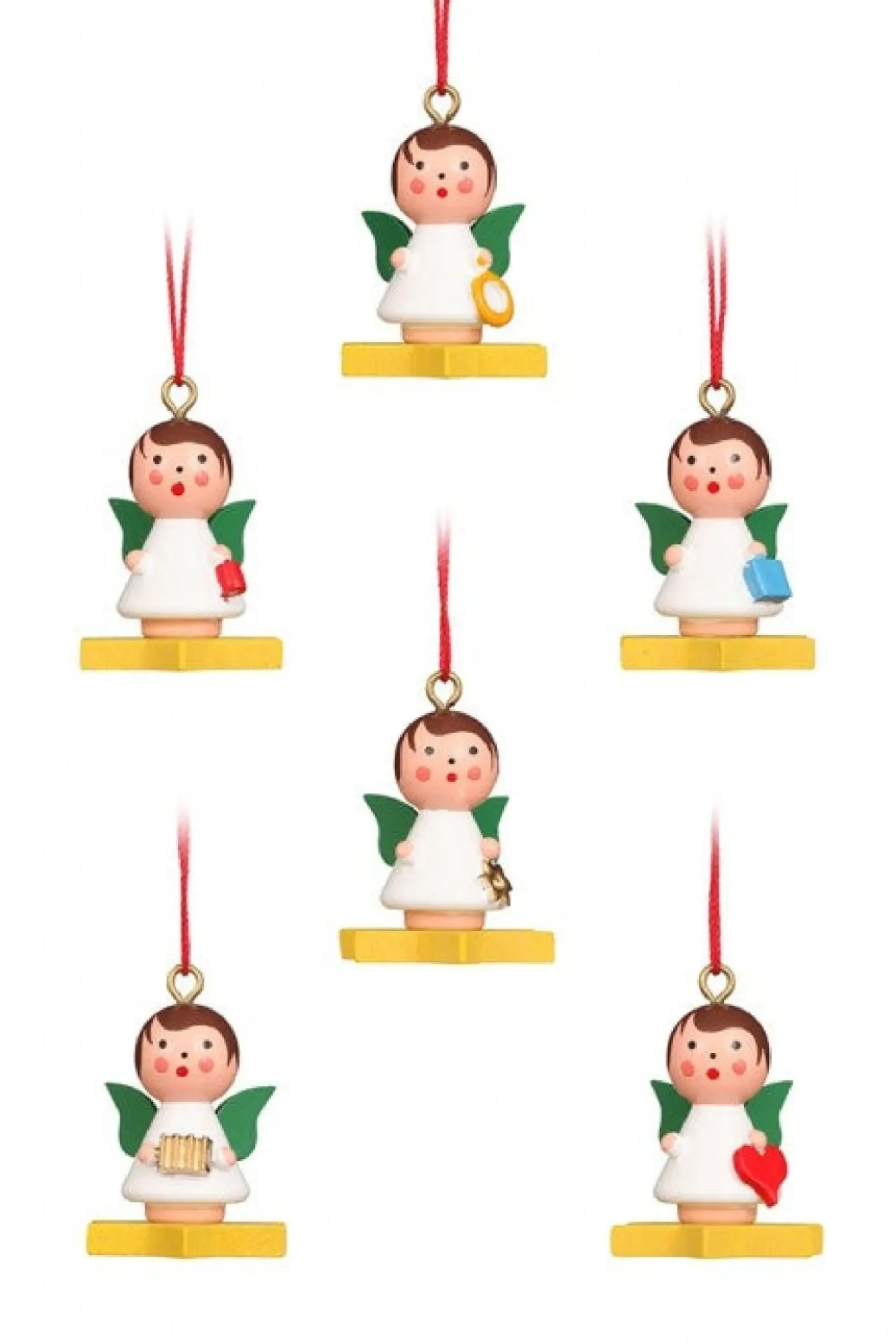 Christian Ulbricht Mini Angel - Floating On A Colourful Star - Christmas Tree Decoration| All Tree Decorations