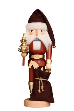 Christian Ulbricht Nutcracker (Classic) - Santa With Golden Tree| Classic Nutcrackers