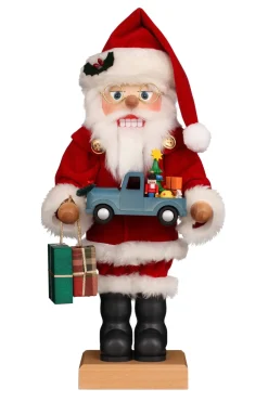 Christian Ulbricht Nutcracker (Premium Collector'S Edition) - Santa With Blue Car| Limited Edition Nutcrackers