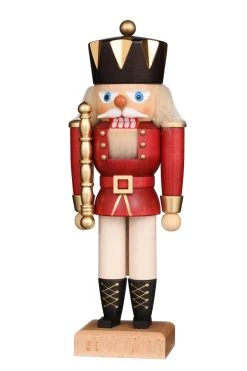 Christian Ulbricht Nutcracker (Small) - King With Gloss Red Coat| Small Nutcrackers