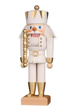 Christian Ulbricht Nutcracker (Small) - King With Gloss White Coat| Small Nutcrackers