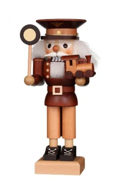 Christian Ulbricht Nutcracker (Small) - Train Conductor (Natural)| All Nutcrackers