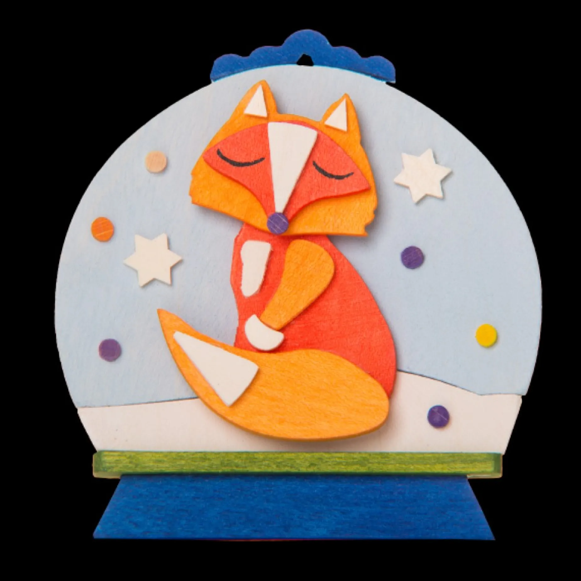 Graupner Snow Globe - Felix The Fox - Christmas Tree Decoration| All Tree Decorations