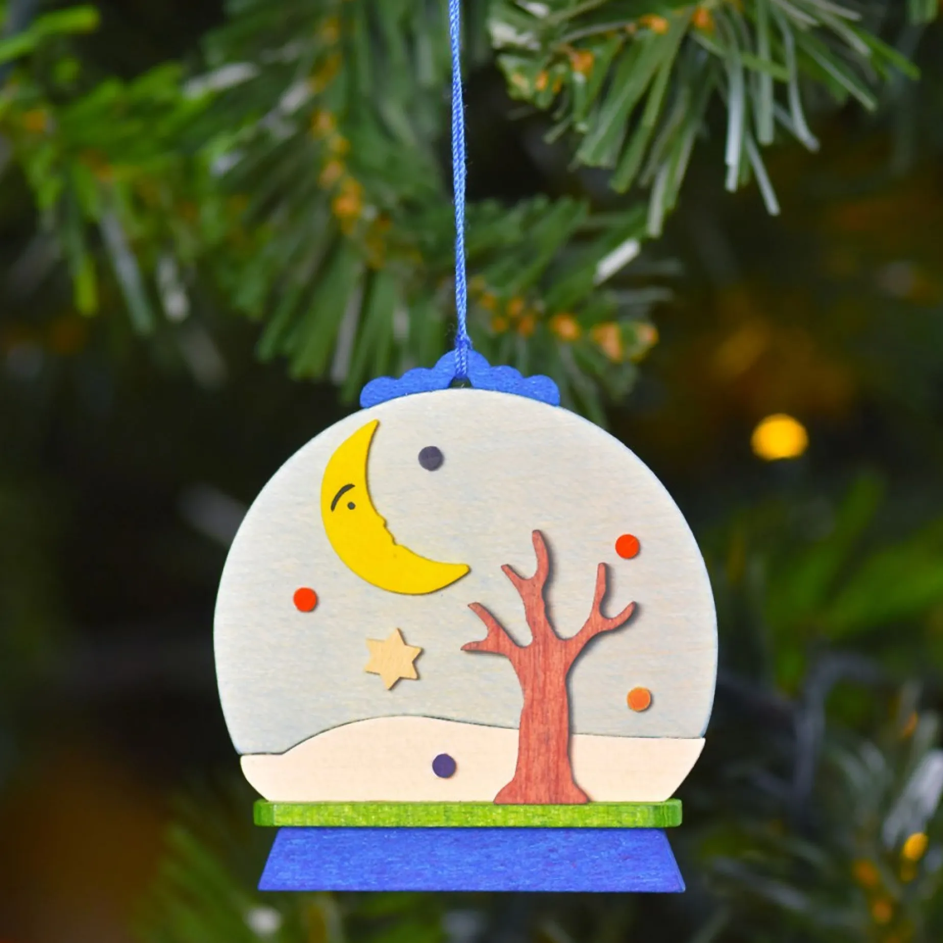 Graupner Snow Globe - Felix The Fox - Christmas Tree Decoration| All Tree Decorations
