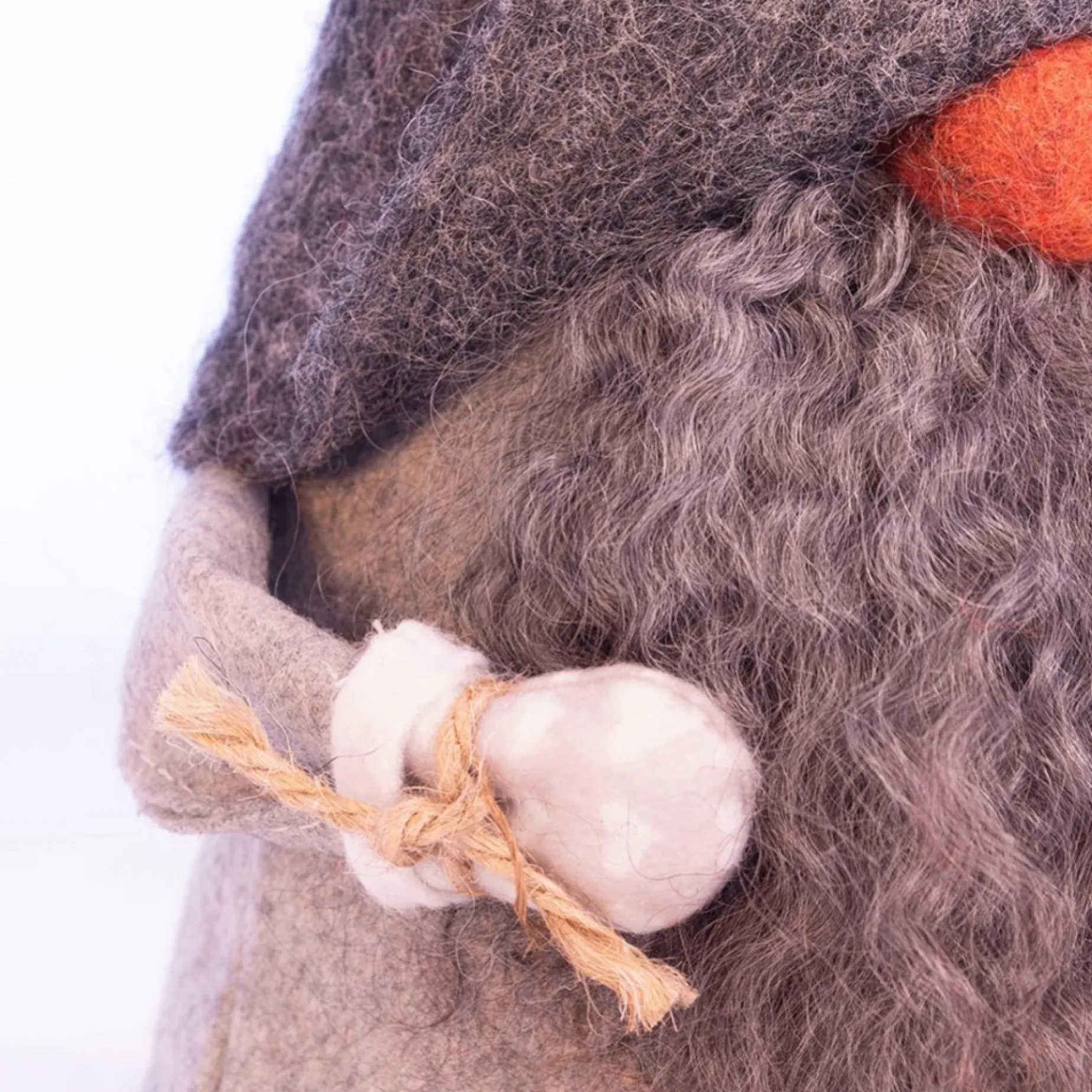 Asas Tomtebod Tomte Gnome - Carl With Knitted Cap (Red And White)| Tomte Gnomes