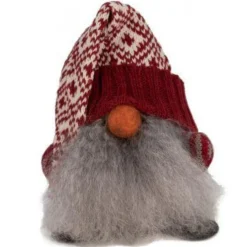 Asas Tomtebod Tomte Gnome - Little Claus (Red Knitted Cap)| Tomte Gnomes