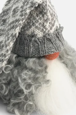 Asas Tomtebod Tomte Gnome - Viktor With Knitted Cap (Grey And White)| Tomte Gnomes