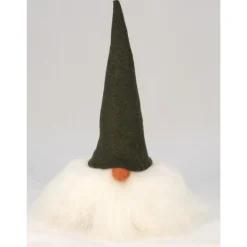 Asas Tomtebod Tomte Gnome - Walter With Felt Cap (Green)| Tomte Gnomes