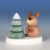 Paul Ullrich Weihnachtsmann Collectibles - Rabbit And Snowy Tree| Rudolph & Friends Collectibles