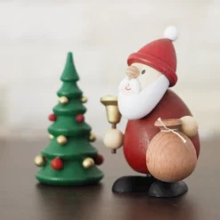 Paul Ullrich Weihnachtsmann Collectibles - Santa And Bell With Tree| Rudolph & Friends Collectibles