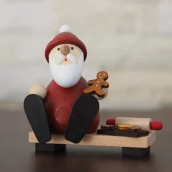 Paul Ullrich Weihnachtsmann Collectibles - Santa Eating Gingerbread| Rudolph & Friends Collectibles