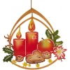 Erzgebirge Handarbeit Window Decoration - Advent Wreath| Window Decorations