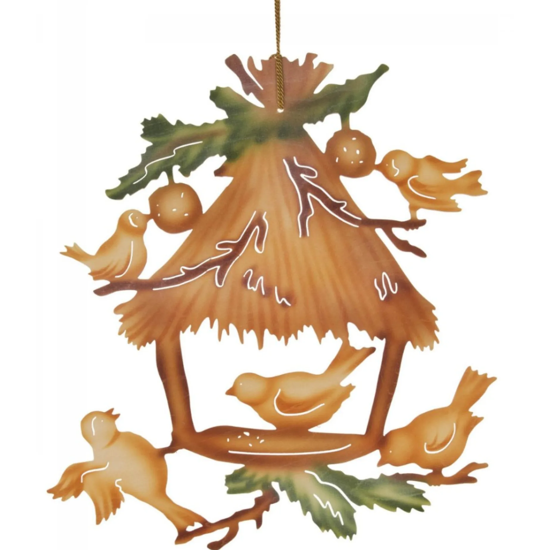 Erzgebirge Handarbeit Window Decoration - Birdhouse| Window Decorations